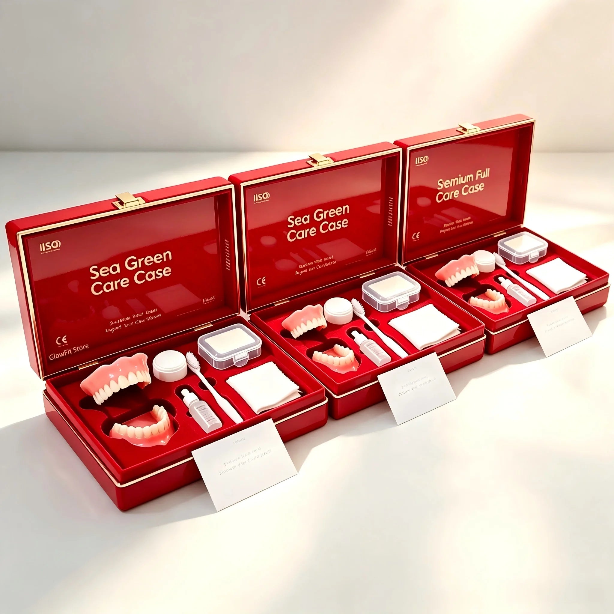 Complete Denture Care Kit with Travel Storage Case - 9