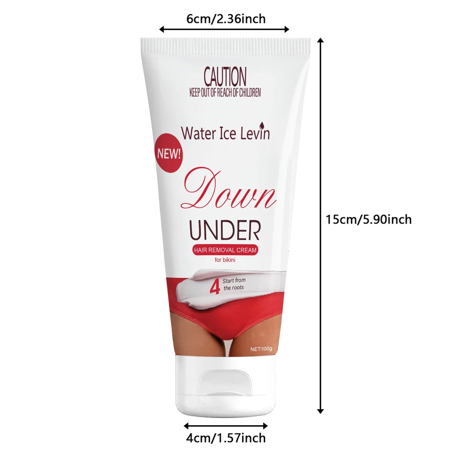Water Ice Levin Gentle Hair Removal Cream for Sensitive Skin 100g - 10