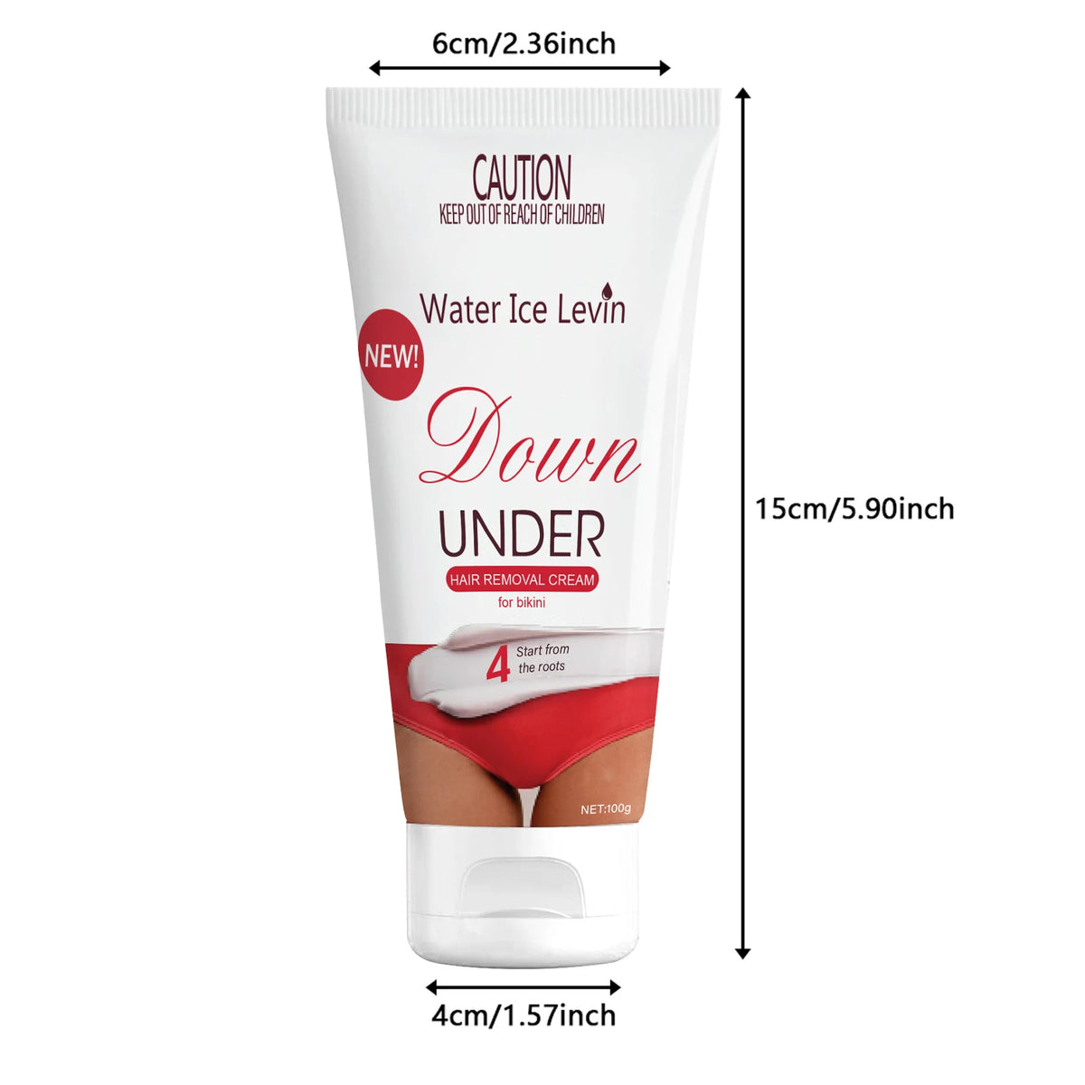 Water Ice Levin Gentle Hair Removal Cream for Sensitive Skin 100g