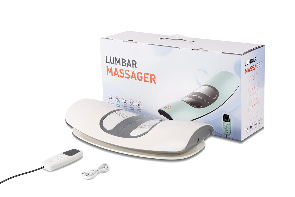 Smart Lumbar Traction Device with Vibration and Airbag Massage