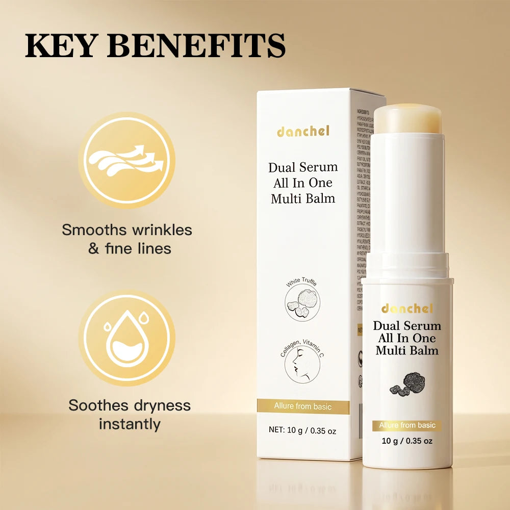 Collagen & Vitamin C Multi-Balm Serum Stick for Radiant Skin