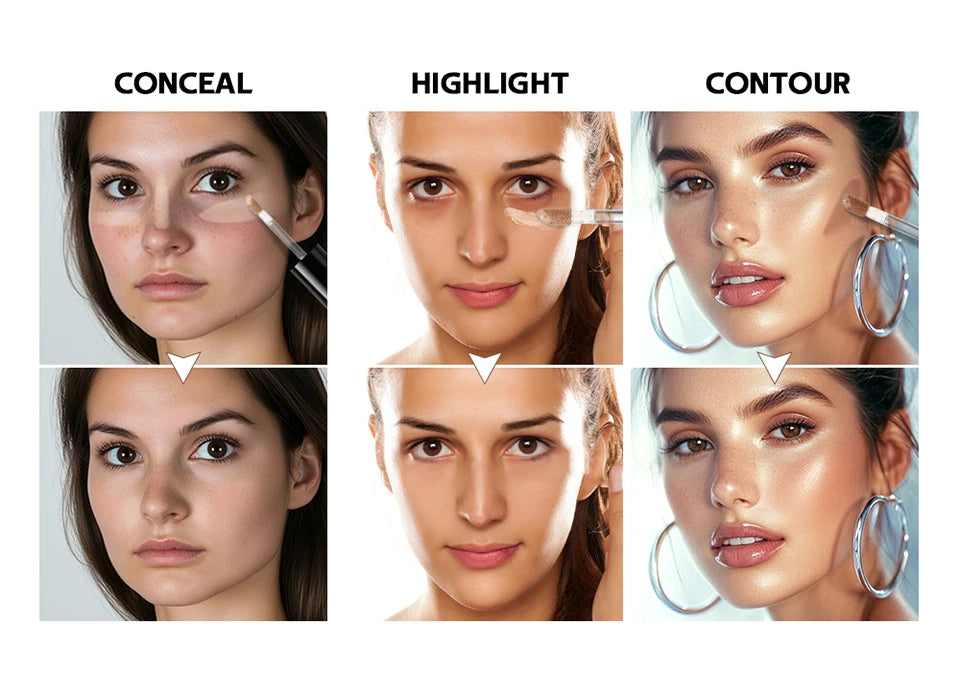 Multi-Use Waterproof Liquid Concealer for Face and Contouring
