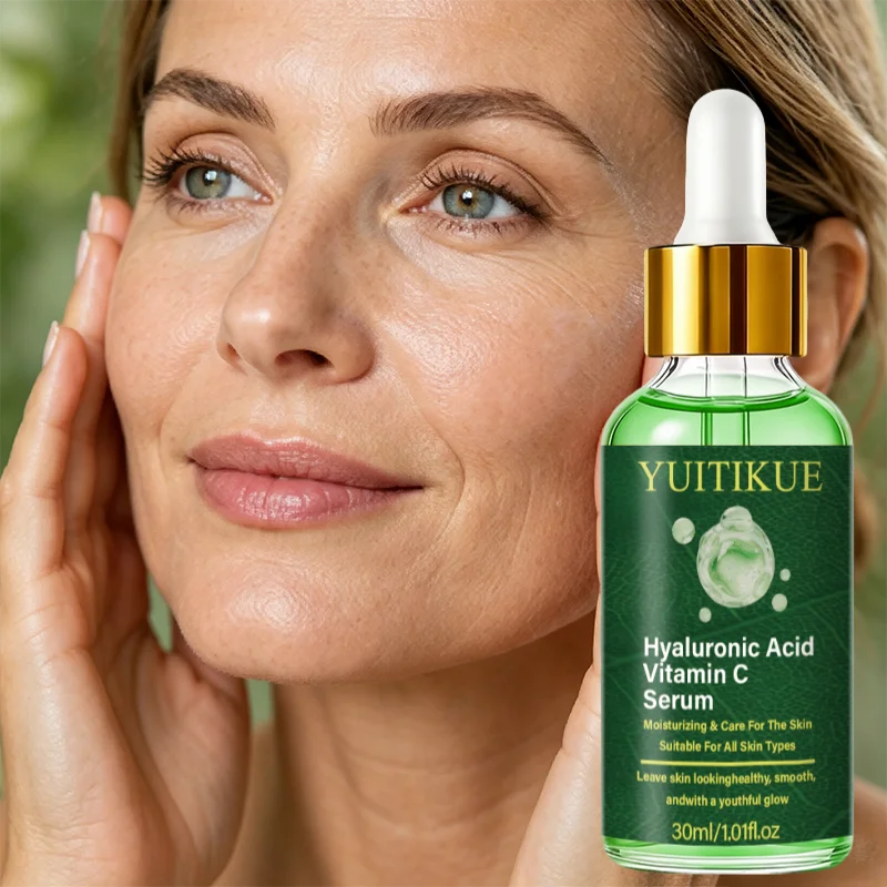 Vitamin C Hyaluronic Acid Facial Serum Brightening Moisturizing Essence
