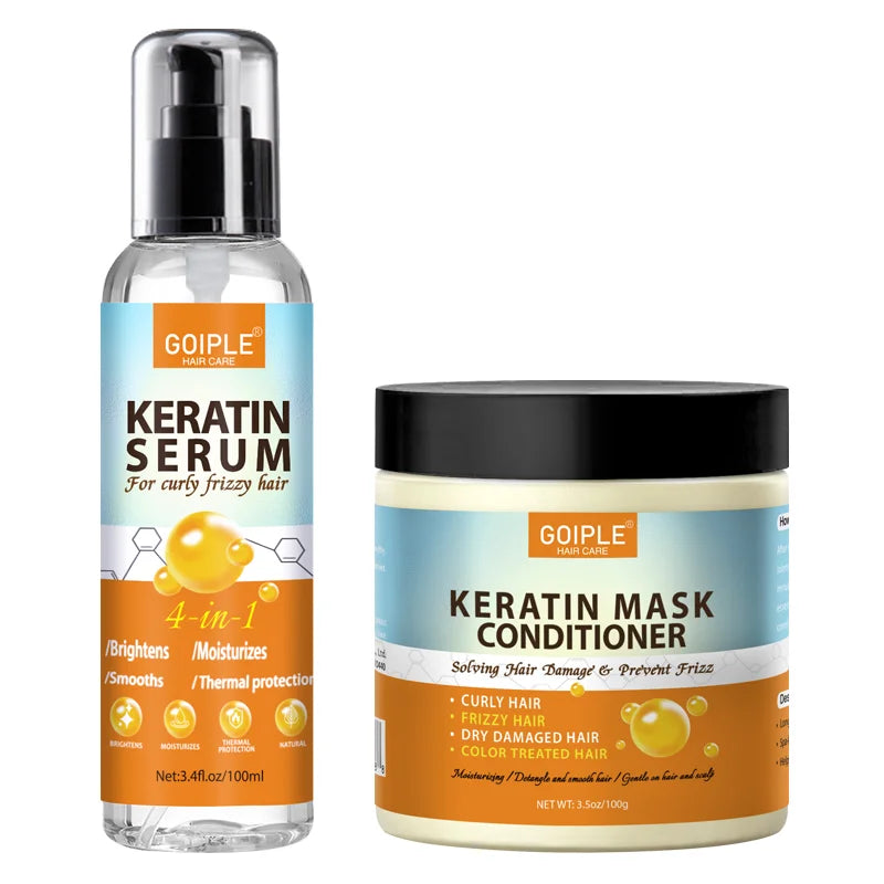 Goiple 4 in 1 Keratin Hair Serum Moisturizing Frizz Control Treatment - 15