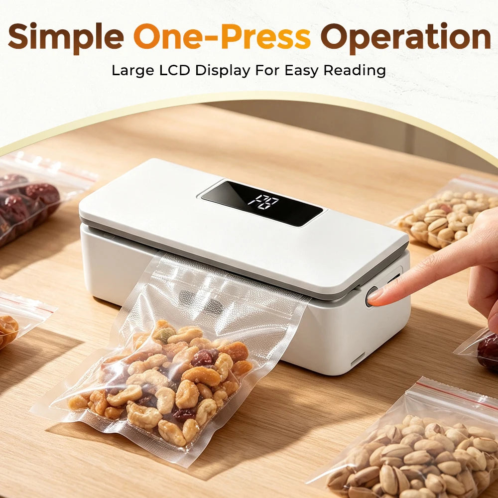 Portable Rechargeable Mini Bag Sealer with Cutter - 5