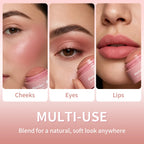 Multi-Use Cream Blush for Cheeks Lips and Eyes