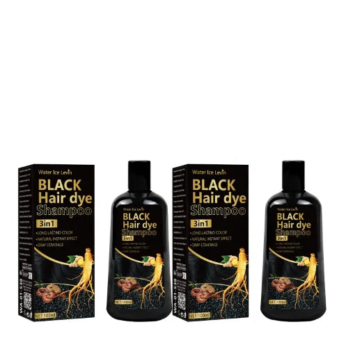3in1 Black Hair Dye Shampoo with Ginger and Biotin 100g