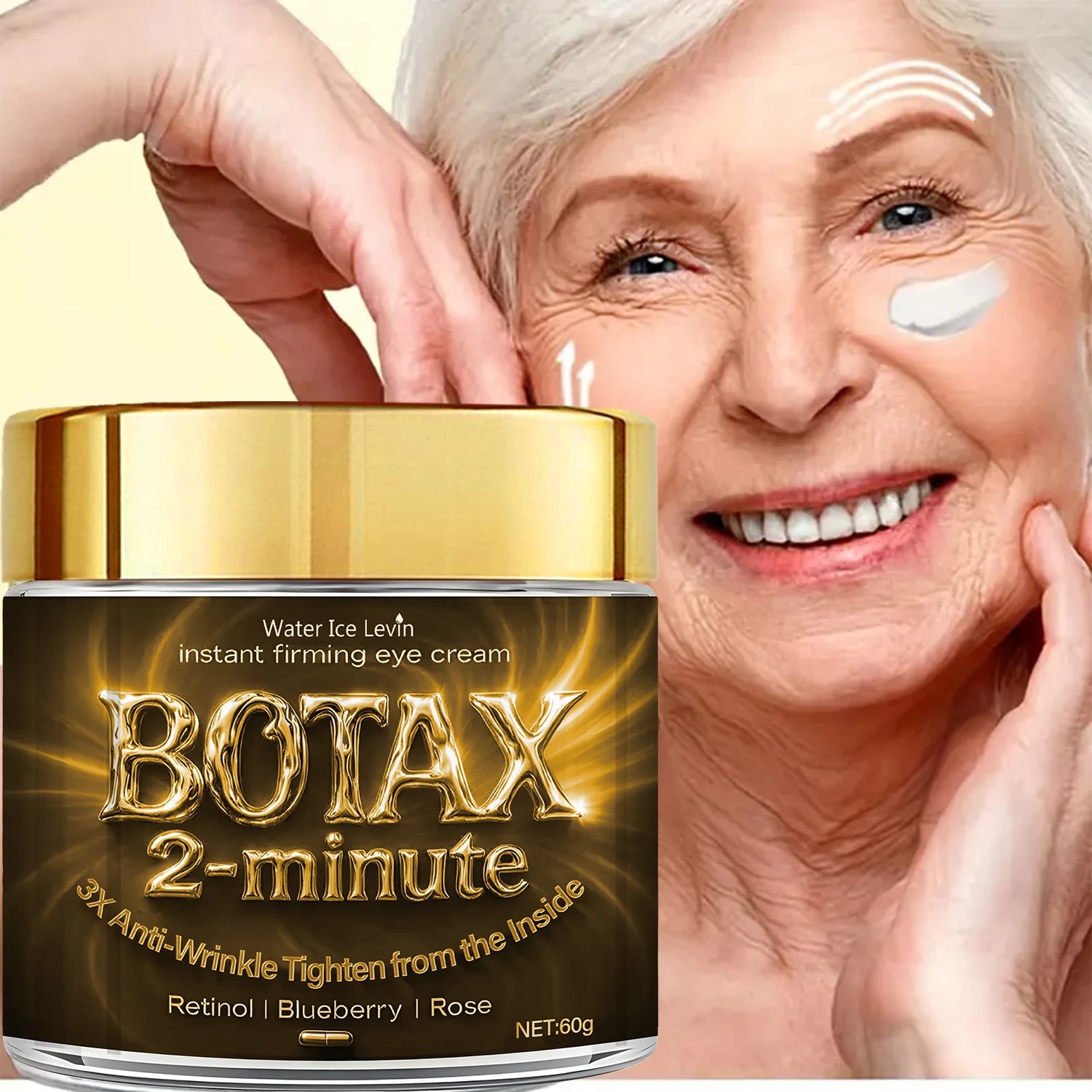 Instant Firming Face Cream Anti-Wrinkle Retinol Moisturizer 60g - 1