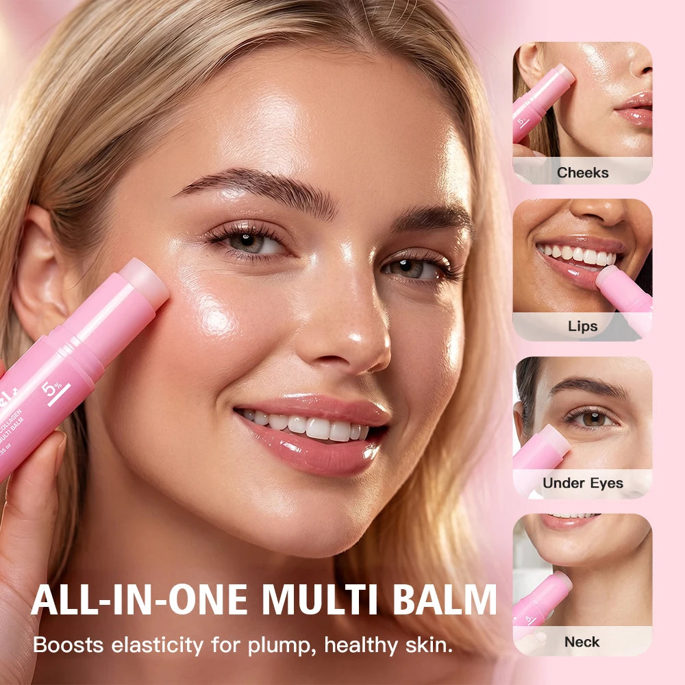 PDRN Pink Collagen Multi-Balm for Face and Neck Hydration