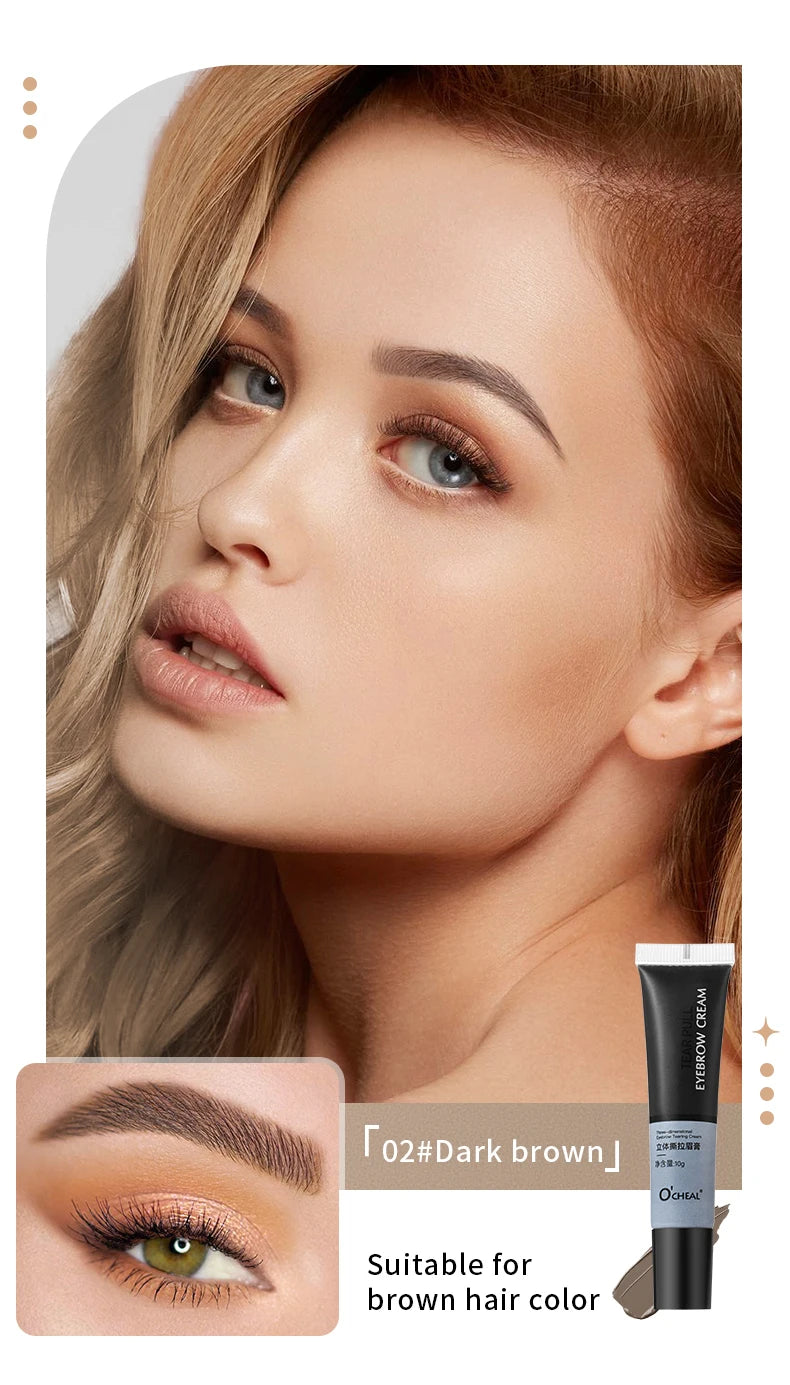 O'CHEAL 3D Tear Off Eyebrow Cream Waterproof Tint Gel - 20