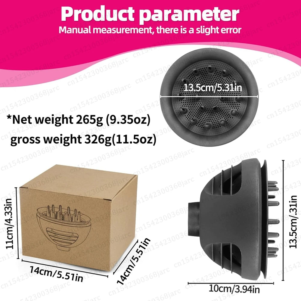 2 in 1 Diffuser Nozzle for Dyson Supersonic Hair Dryer Attachment