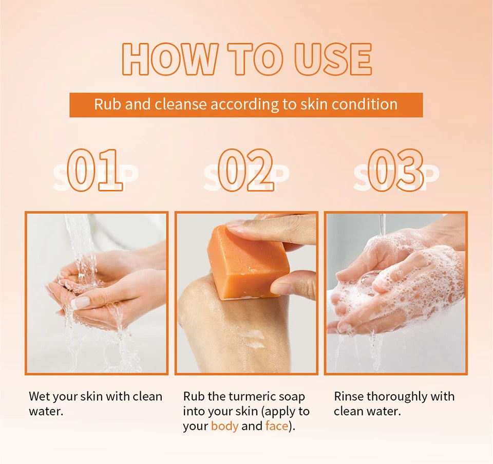 Turmeric Kojic Acid Brightening Soap Bar for Face and Body - 13