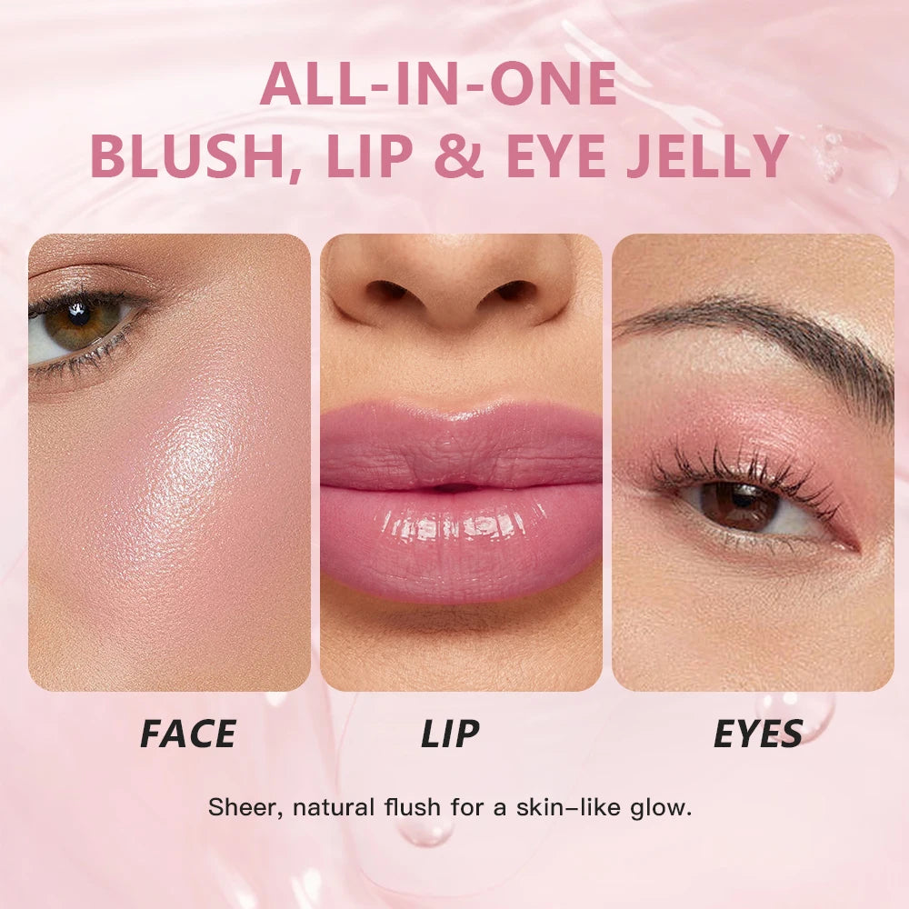 pH-Adaptive Color-Changing Jelly Blush for Lips and Cheeks