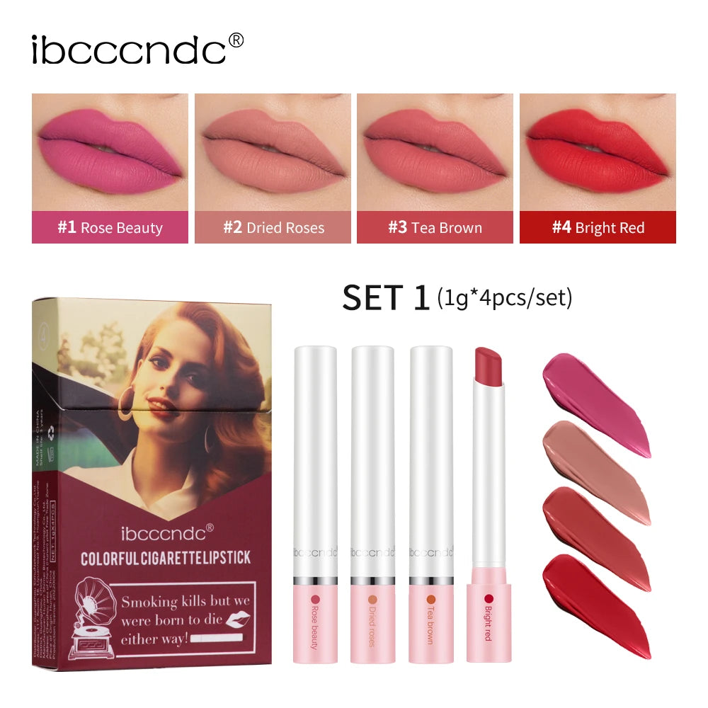 Matte Velvet Cigarette Lip Tint Set