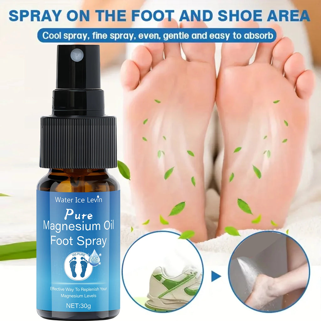 Magnesium Oil Foot Spray Soothing Relief for Tired Feet