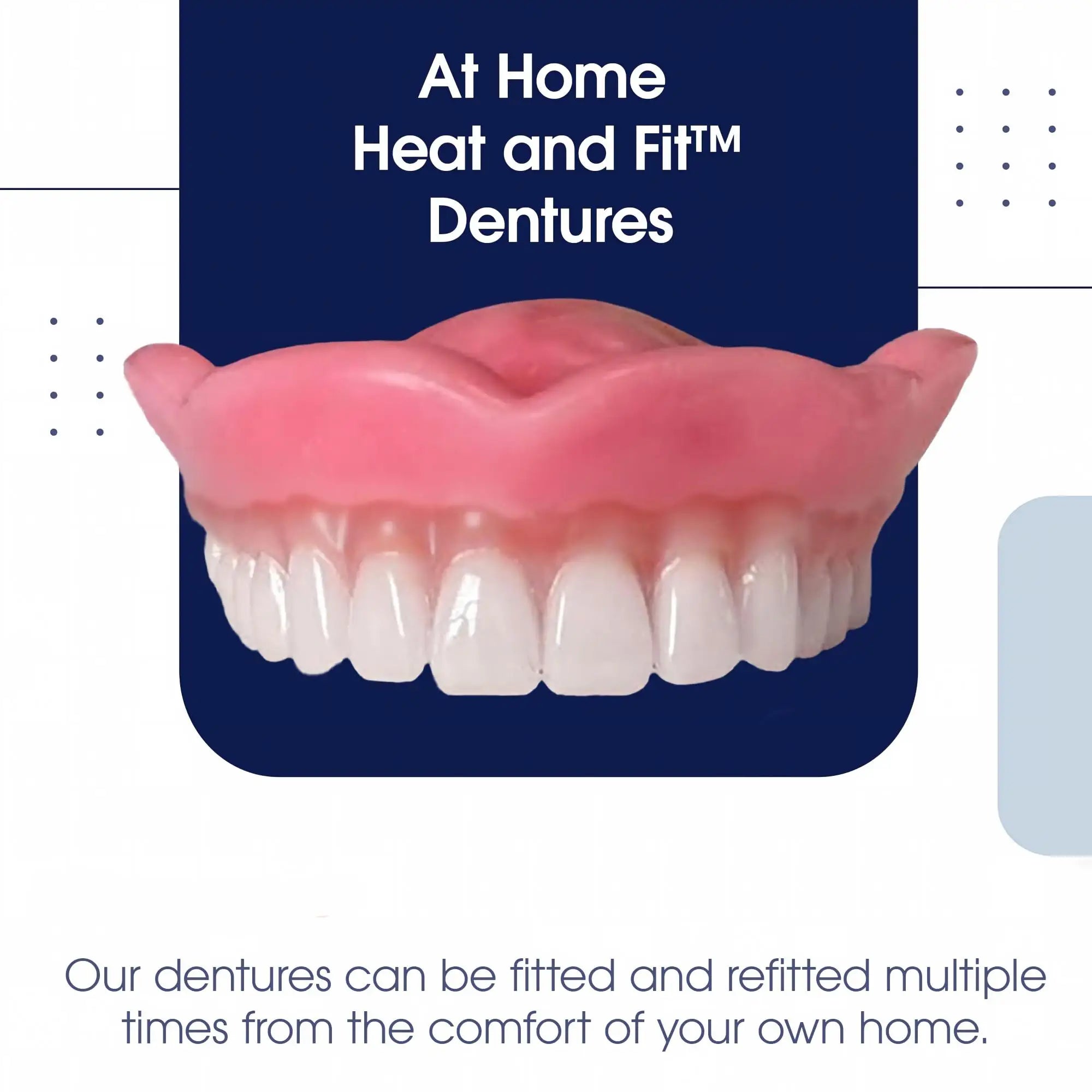 Realistic Cosmetic Denture Set with Portable Storage Case - 3