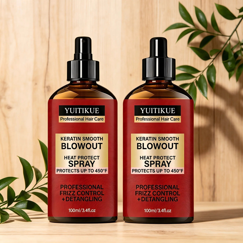 Keratin Smooth Blowout Heat Protect Hair Spray 100ml