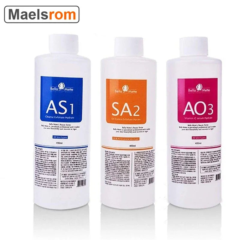 Aqua Peeling Solution Set AS1 SA2 AO3 for Hydra Dermabrasion Facial