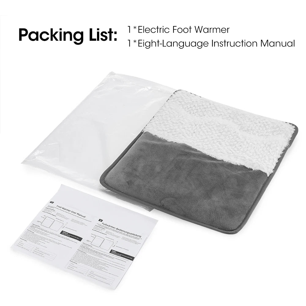 USB Electric Heated Foot Warmer for Home and Office