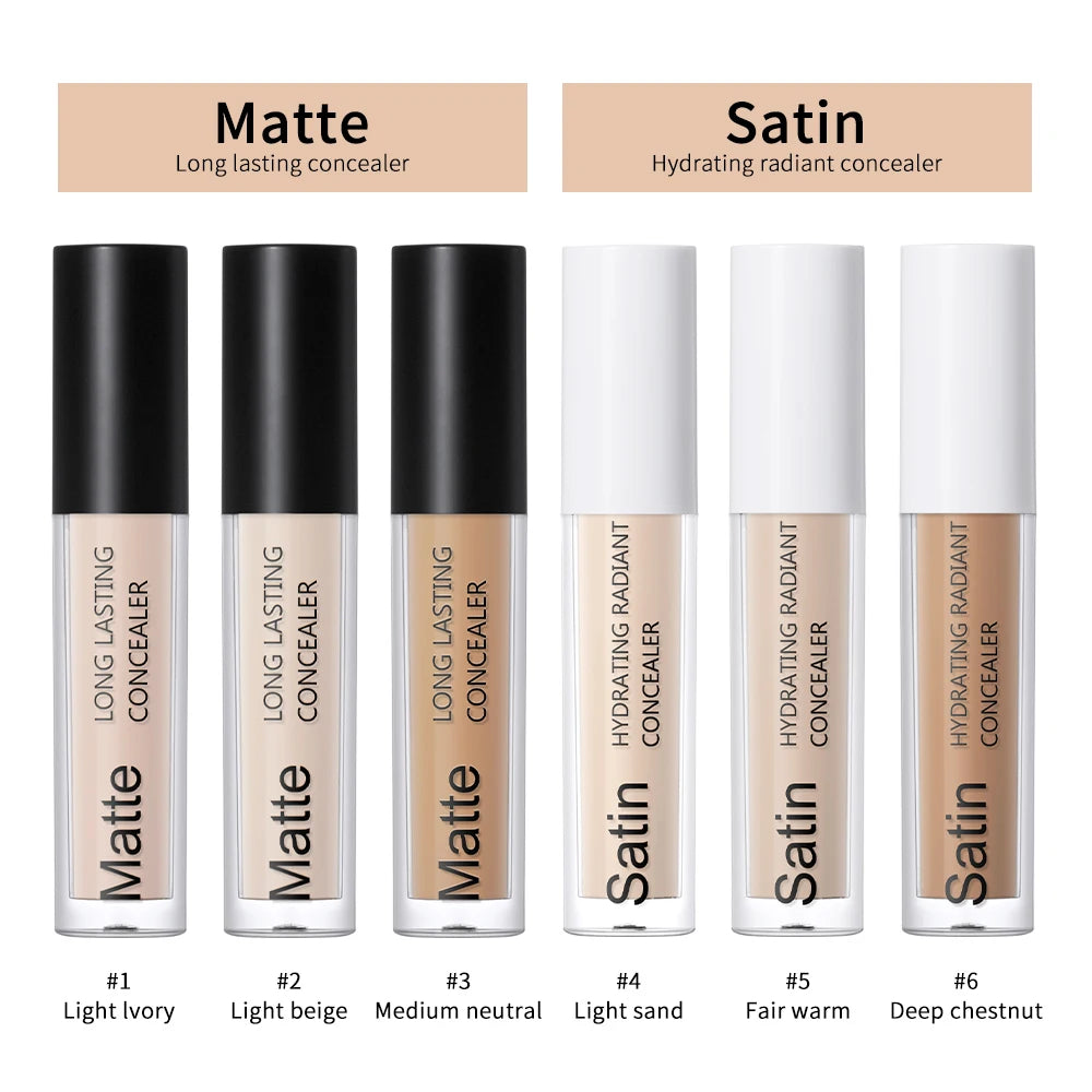 Full Coverage Matte Liquid Concealer for All Skin Types - 4