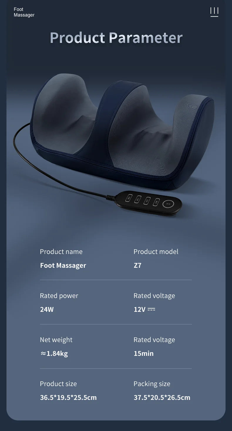 Shiatsu Foot and Calf Massager with Heat for Circulation - 21