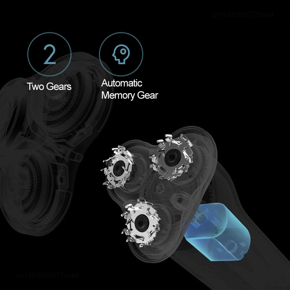 Mijia S500 Electric Shaver Rotary Beard Trimmer Wet Dry Razor