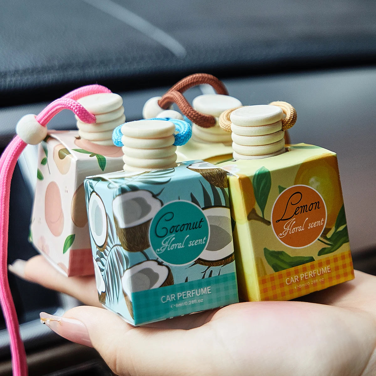 FORMBO Car Air Freshener Hanging Perfume Diffuser for Vehicle Odor