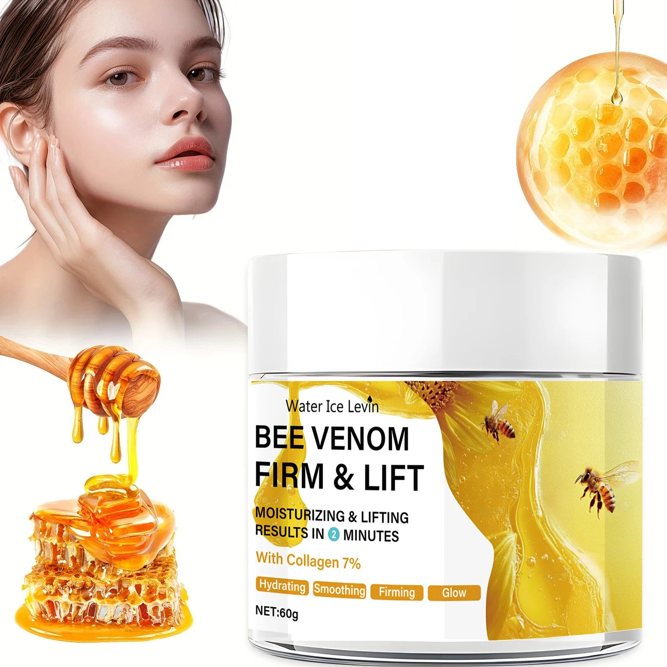 Bee Venom Instant Face Lifting Cream Anti Aging Firming Moisturizer - 1