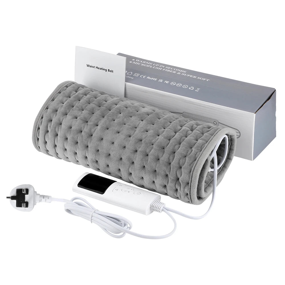 Electric Heating Pad with Waist Belt for Pain Relief and Warmth
