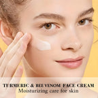 Turmeric and Bee Venom Face Cream Collagen Moisturizer for Dry Skin