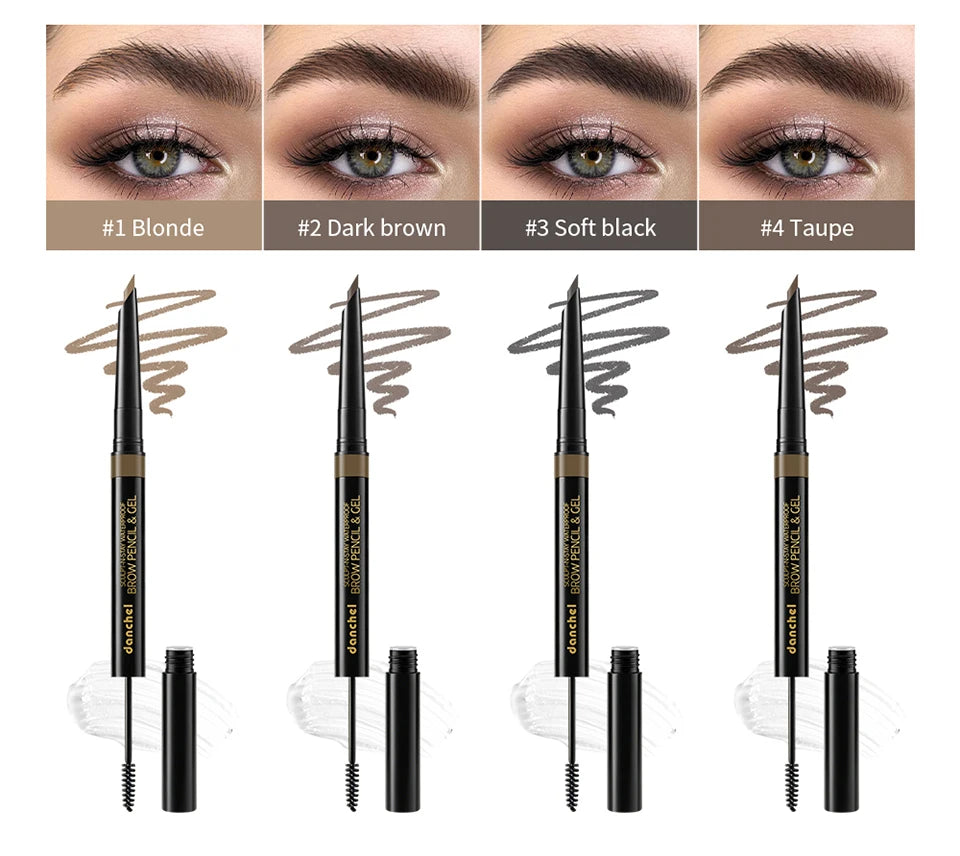 2-in-1 Waterproof Eyebrow Pencil and Sculpting Gel