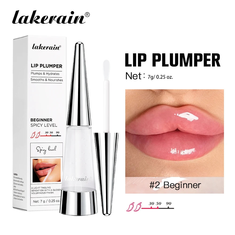 Instant Hydrating Lip Plumper Gloss for Voluminous Lips