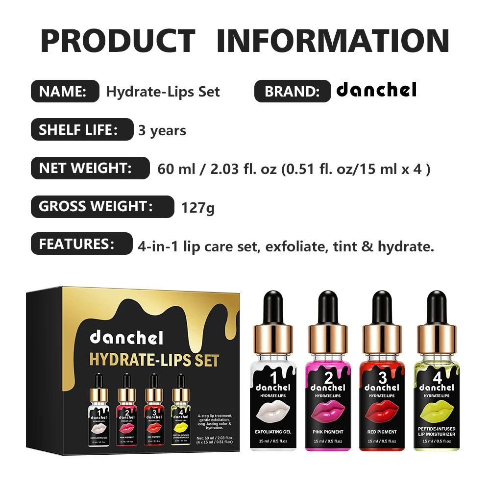 4-Step Lip Care and Tinting Treatment Set - 18