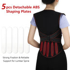 Self-Heating Magnetic Back and Shoulder Support Brace