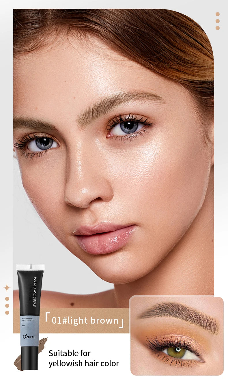 O'CHEAL 3D Tear Off Eyebrow Cream Waterproof Tint Gel