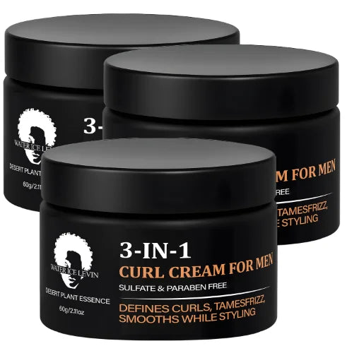 3-in-1 Curl Cream for Men Sulfate and Paraben Free 60g