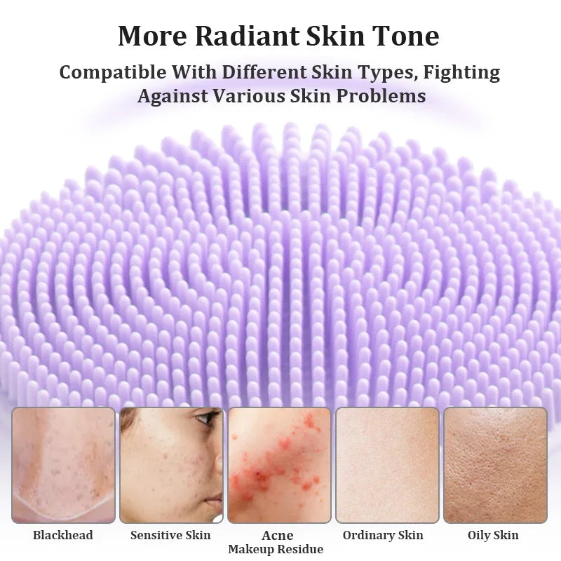Sonic Electric Facial Cleansing Brush for Skin Exfoliation - 3