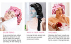 Extra Large Silk Satin Sleep Bonnet with Elastic Hair Band