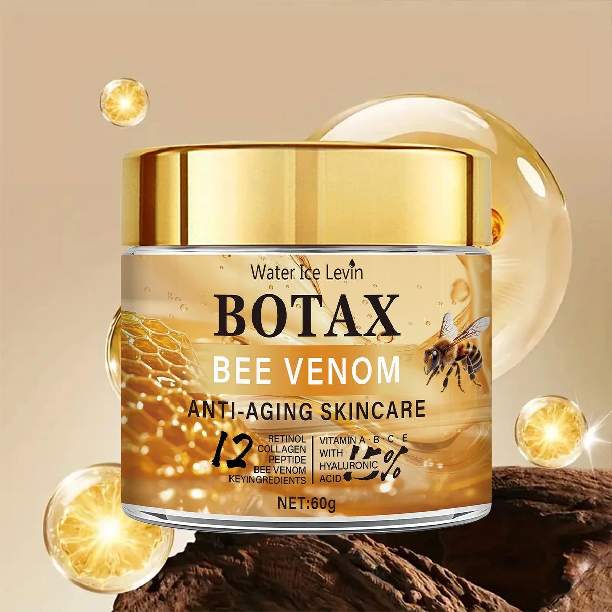 Bee Venom Retinol Cream Anti Aging Face Moisturizer Collagen Plumper