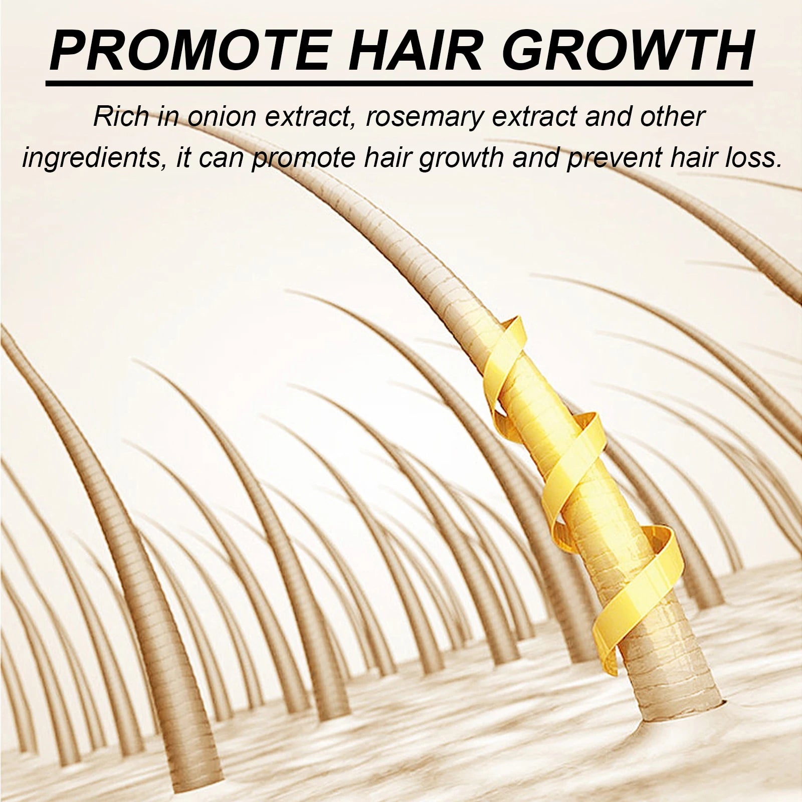 Biotin and Rosemary Onion Extract Hair Shampoo and Conditioner Set - 8