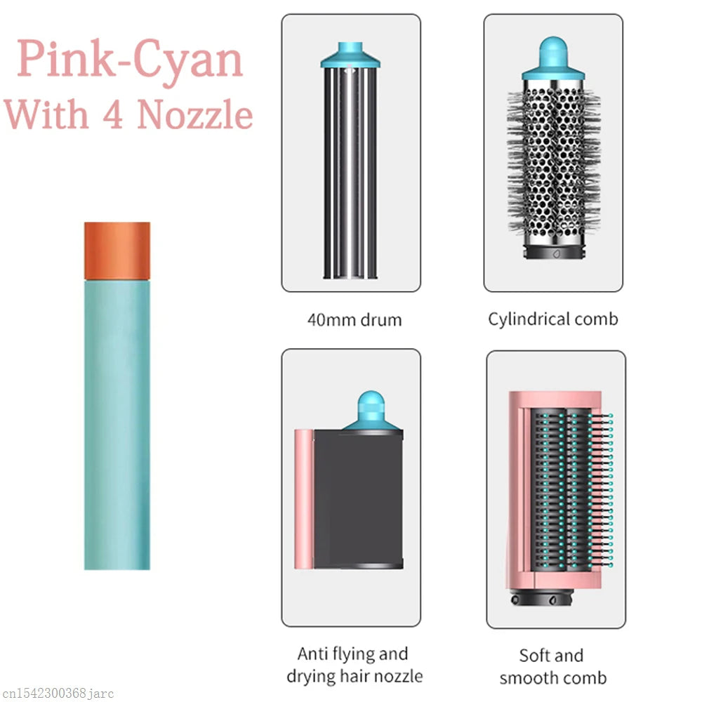 SenCiciMen X9 6-in-1 Hair Styler Hot Air Brush Curling Iron Dryer Set