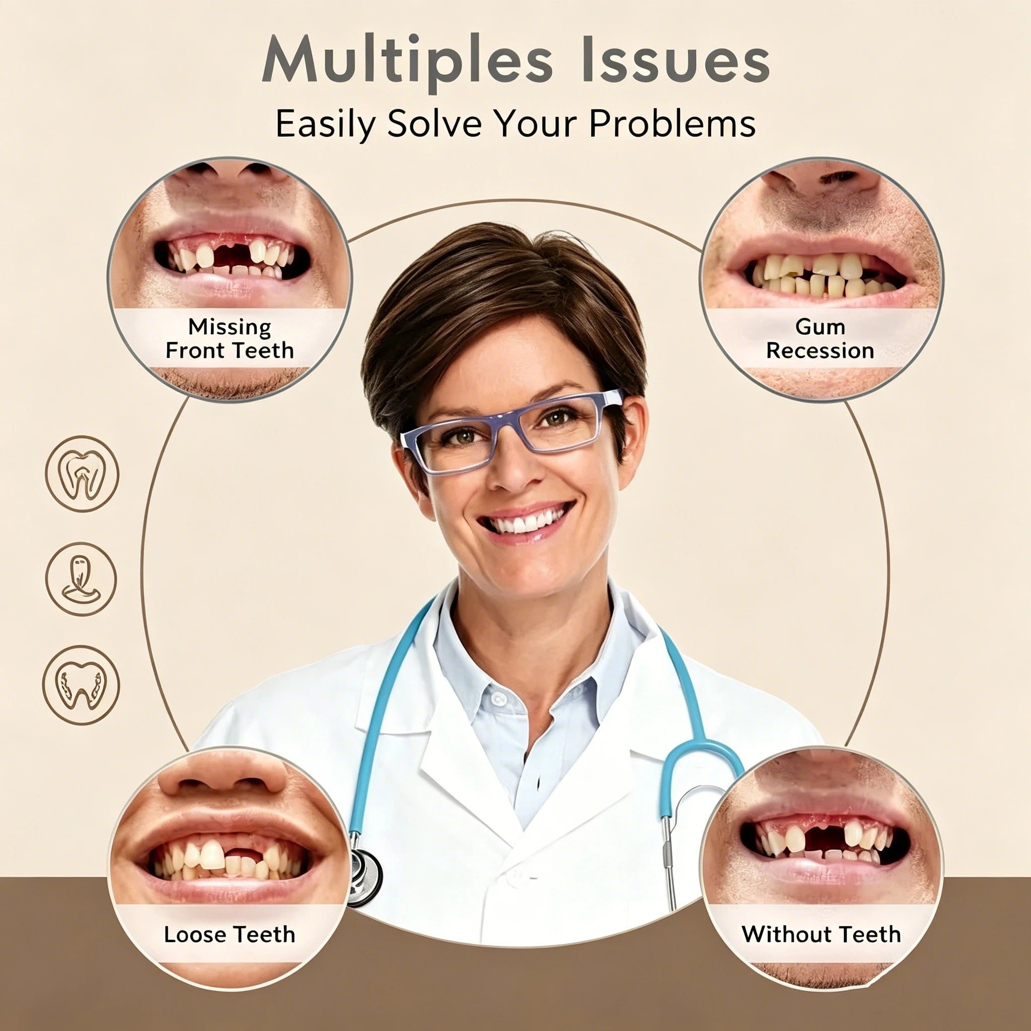 Comfortable Silicone Dentures for Realistic Smile - 3