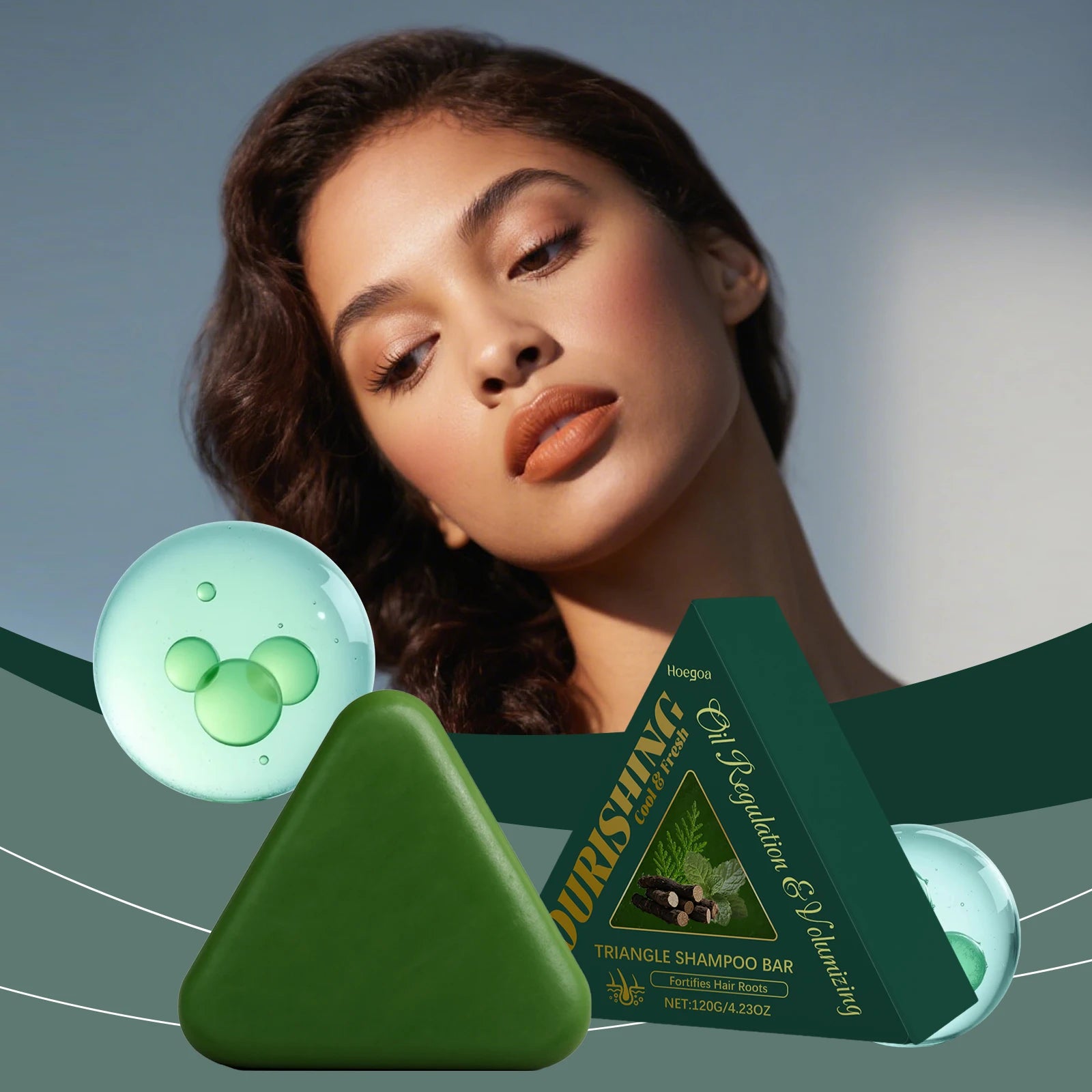 Herbal Hair Growth Shampoo Bar for Anti-Hair Loss and Scalp Care - 2