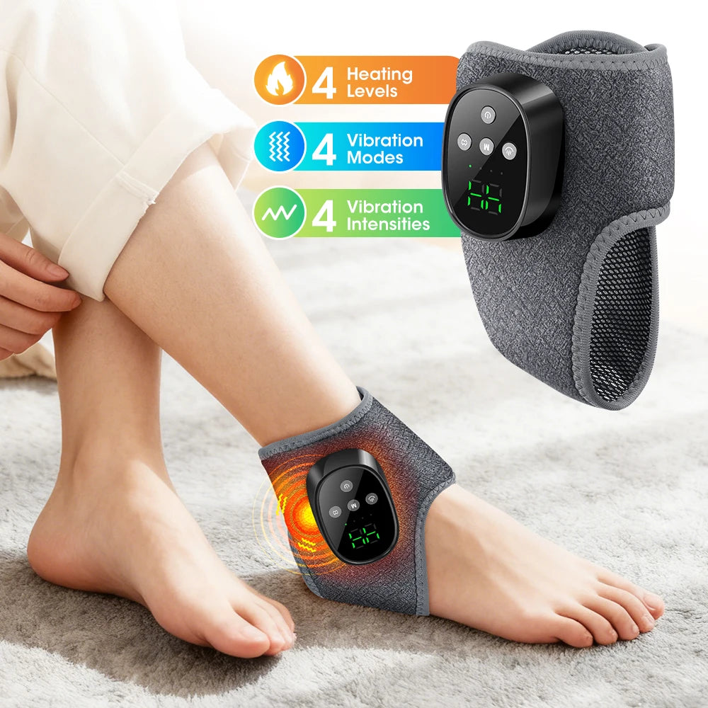 Heated Ankle Massager with Vibration Therapy - 7