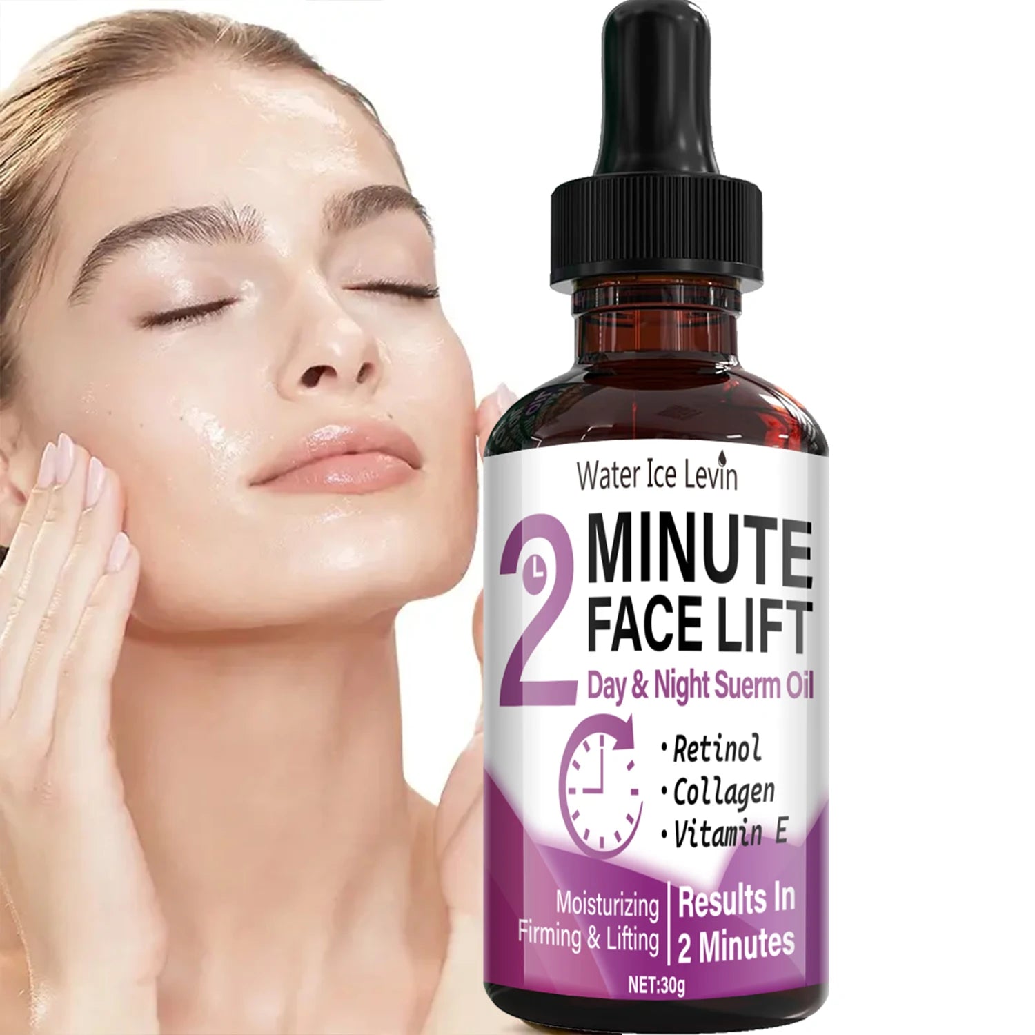 2 Minute Face Lift Serum Retinol and Collagen Firming Anti Aging Oil - 1