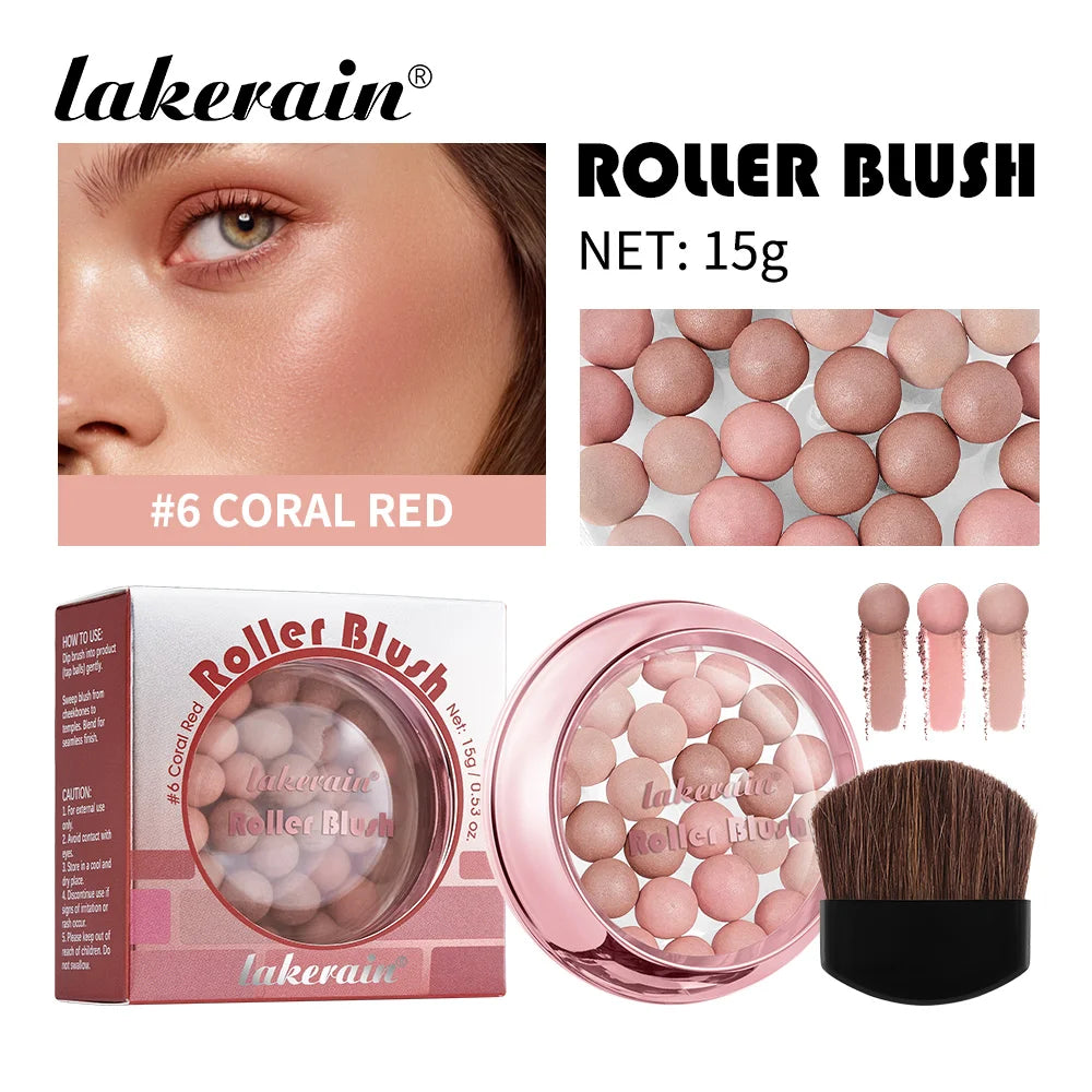 Shimmering Spherical Blush Powder Beads - 20