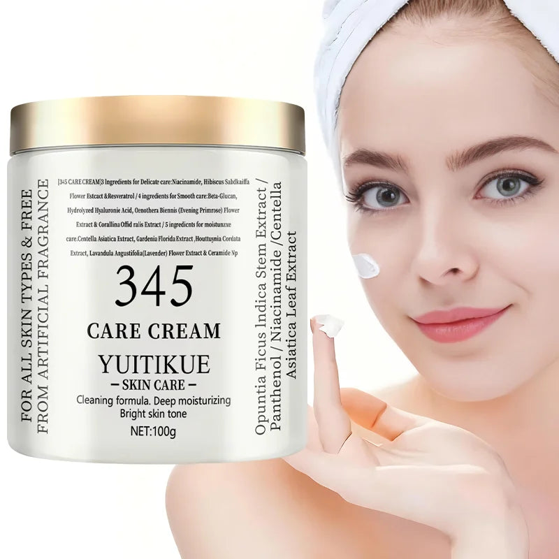 YUITIKUE 345 Face Cream 100g Firming Moisturizing Brightening Skincare