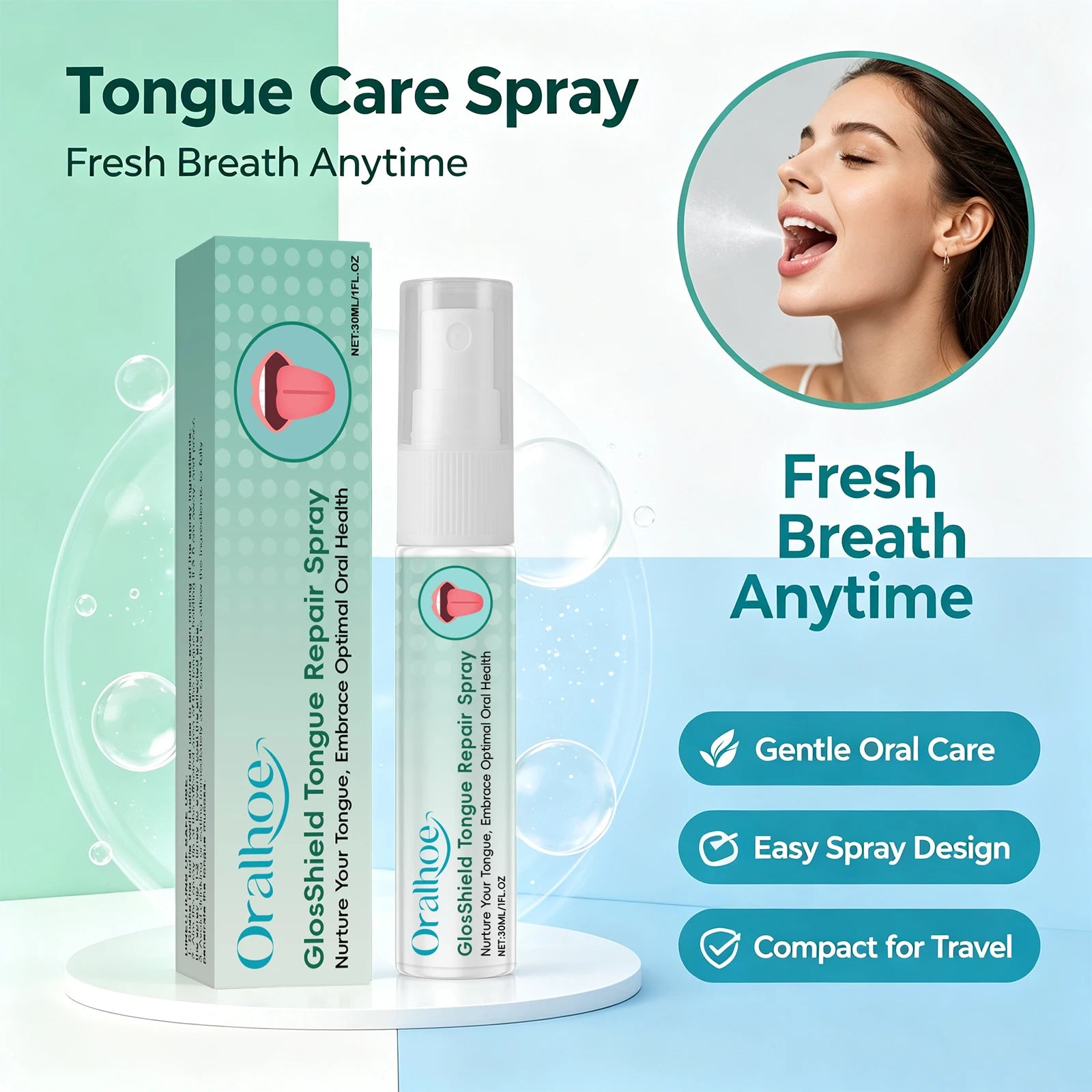 Tongue Repair Spray for Fresh Breath and Oral Comfort - 1