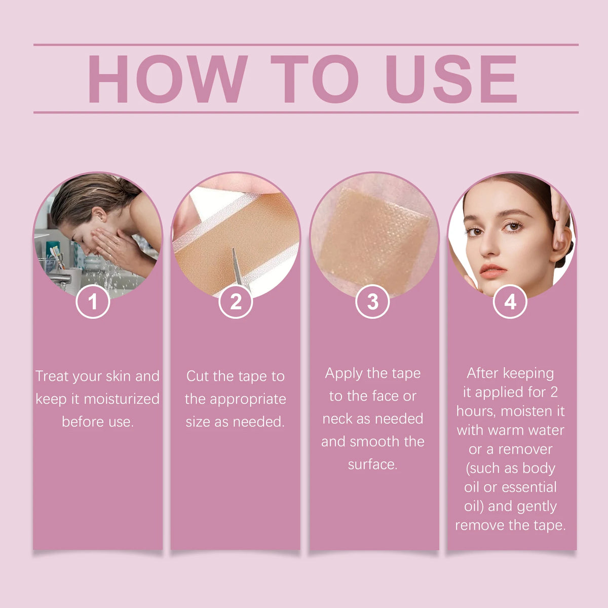 Silicone Collagen Scar Tape for Fine Lines and Wrinkles