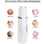 Ultrasonic Facial Skin Scrubber and Deep Pore Cleansing Spatula